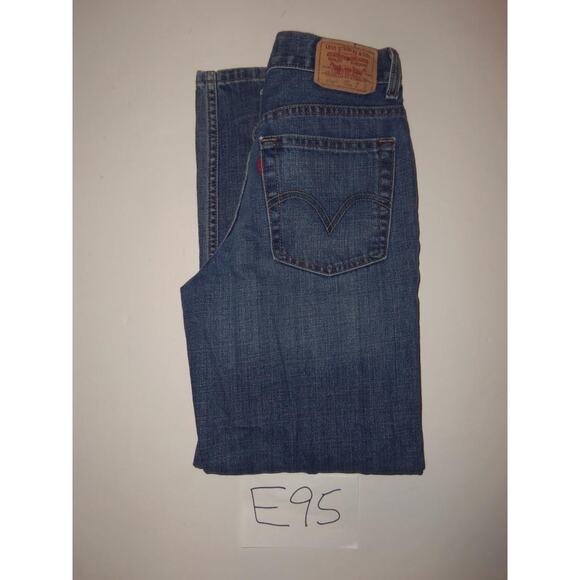 Levis 550 Blue Jeans Size 14 Regular Relaxed Fit -0316E95 - Picture 3 of 3